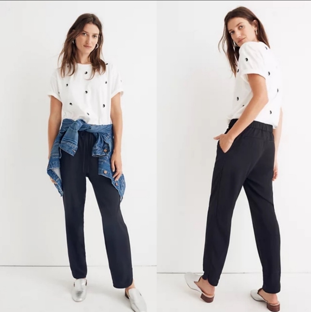 Madewell Track Trousers in Black